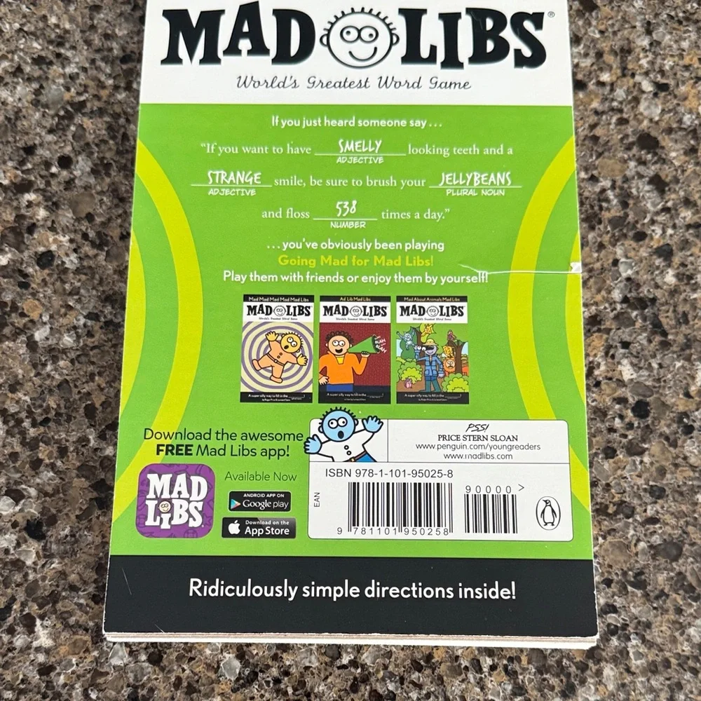 NEW 3-Books-in-1 Mad Libs Word Game - World's Greatest Word Game